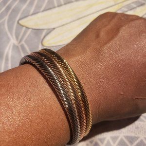 Classic adjustable 3 piece bracelet